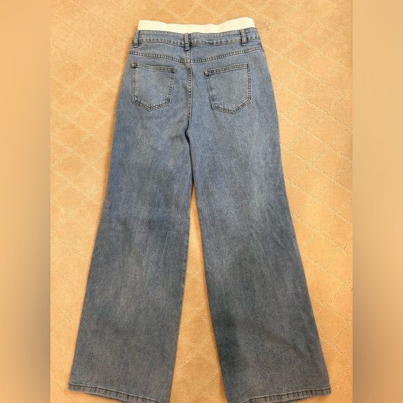 BALBOA Contrast Waist Denim Jeans XL - Picture 2 of 6